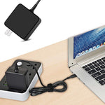 شاحن طاقة محمول بقوة 45 واط USB-C / Type-C لأجهزة اللابتوب مع كابل شحن Type-C، قابس أمريكي، قابس أمريكي 45 واط / أسود
