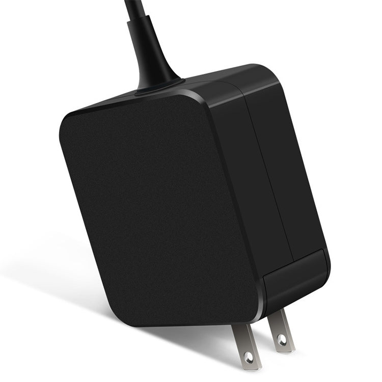 شاحن طاقة محمول بقوة 65 واط USB-C / Type-C لأجهزة اللابتوب مع كابل شحن Type-C، قابس أمريكي، قابس أمريكي 65 واط / أسود