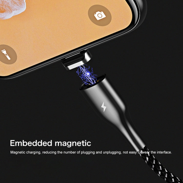 كابل بيانات مغناطيسي من REMAX RC-158m 3A من USB إلى Micro USB مع جذب مغناطيسي، مضفر من البوليستر بلونين، طول الكابل: 1 متر، Micro USB