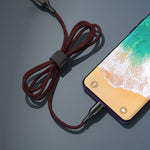 كابل بيانات مغناطيسي من REMAX RC-158m 3A من USB إلى Micro USB مع جذب مغناطيسي، مضفر من البوليستر بلونين، طول الكابل: 1 متر، Micro USB