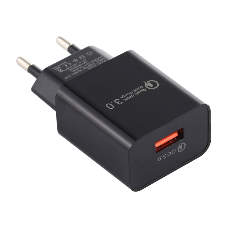 LZ-706 QC3.0 شاحن سفر بمنفذ USB واحد، قابس EU