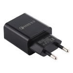 LZ-706 QC3.0 شاحن سفر بمنفذ USB واحد، قابس EU