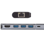 محطة إرساء متعددة الوظائف 6 في 1 USB 2.0 × 3 + HDMI + RJ45 + منفذ شحن أنثى 8 دبابيس إلى ذكر 8 دبابيس، 79591