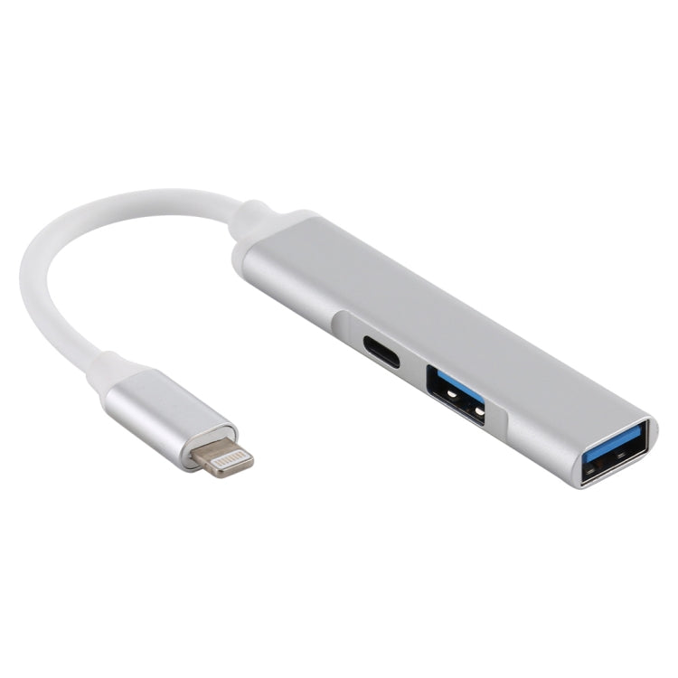 محول قارئ كاميرا S-206 3 في 1 من ذكر 8 دبابيس إلى 2 × USB 3.0 + أنثى 8 دبابيس، S-206