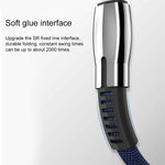 WK WDC-107i كابل شحن ومزامنة بيانات USB إلى 8 بن بطول 1 متر، خرج 2.4A، سلسلة سبائك الزنك، 8 بن
