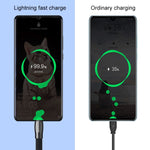 WK WDC-107i كابل شحن ومزامنة بيانات USB إلى 8 بن بطول 1 متر، خرج 2.4A، سلسلة سبائك الزنك، 8 بن