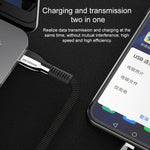 WK WDC-107i كابل شحن ومزامنة بيانات USB إلى 8 بن بطول 1 متر، خرج 2.4A، سلسلة سبائك الزنك، 8 بن