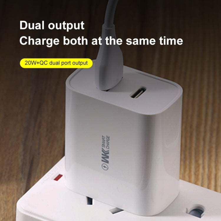 WK WP-U53 شاحن QC3.0 20 واط USB Type-C شاحن سريع PD Maxspeed