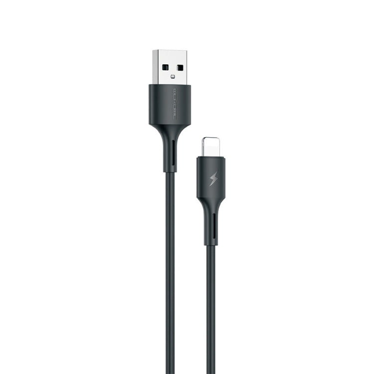 كابل بيانات شحن سريع 3A من USB إلى 8 دبابيس من WK WDC-136، USB إلى 8 دبابيس (أسود)، USB إلى 8 دبابيس (أبيض)