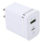 شاحن سريع متعدد الوظائف USB بقوة 20 واط PD + QC3.0، قابس أمريكي
