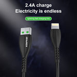 كابل شحن USB إلى 8 دبابيس بطول 1 متر 2.4A من awei CL-115L