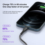 كابل شحن USB إلى 8 دبابيس بطول 1 متر 2.4A من awei CL-115L