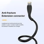 كابل شحن USB إلى 8 دبابيس بطول 1 متر 2.4A من awei CL-115L