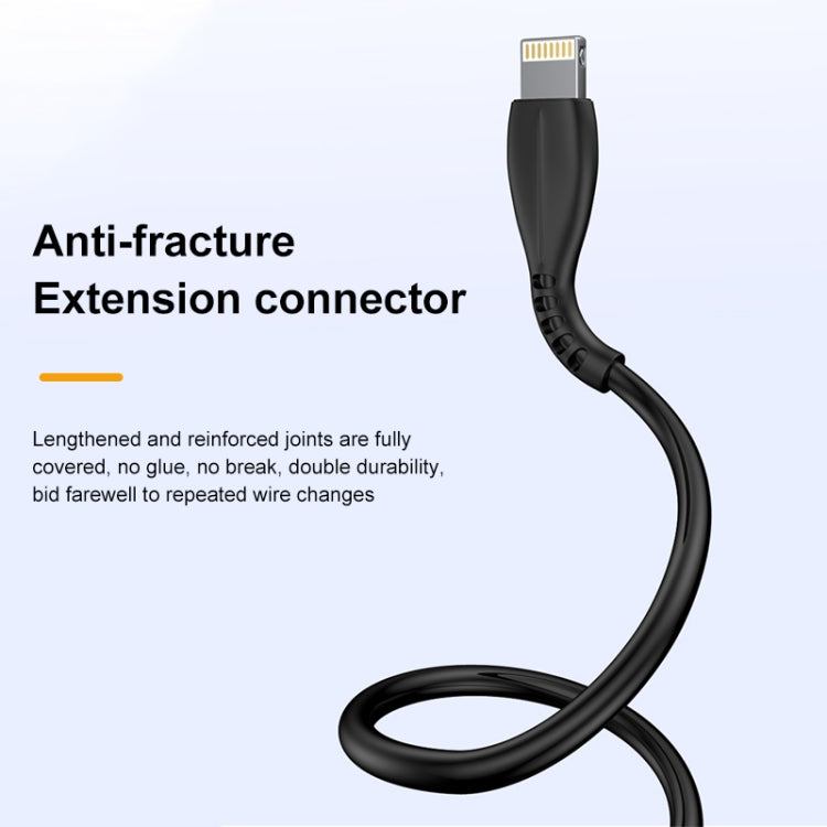 كابل شحن USB إلى 8 دبابيس بطول 1 متر 2.4A من awei CL-115L