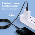 كابل شحن USB إلى 8 دبابيس بطول 1 متر 2.4A من awei CL-115L