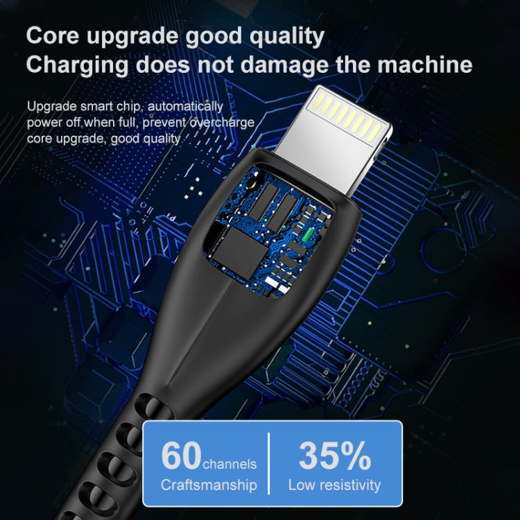 كابل شحن USB إلى 8 دبابيس بطول 1 متر 2.4A من awei CL-115L