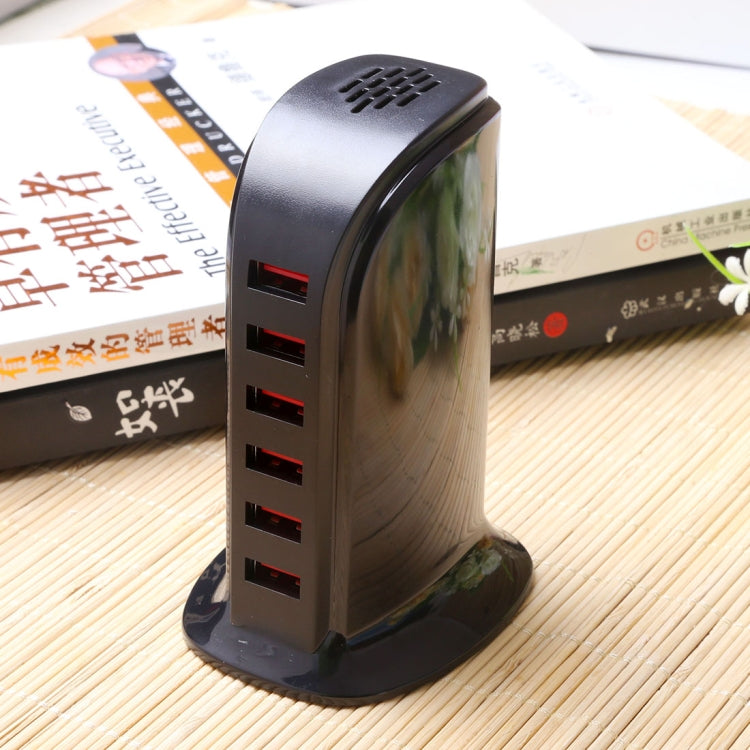 محطة شحن ذكية USB سريعة بقدرة 30 واط مع 6 منافذ 853L، AC100-240V