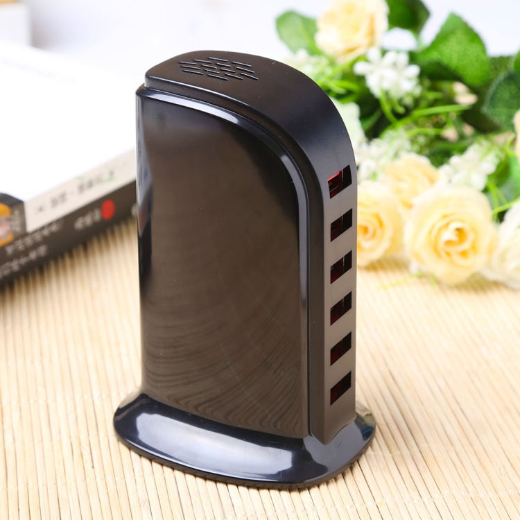 محطة شحن ذكية USB سريعة بقدرة 30 واط مع 6 منافذ 853L، AC100-240V