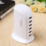 محطة شحن ذكية USB سريعة بقدرة 30 واط مع 6 منافذ 853L، AC100-240V