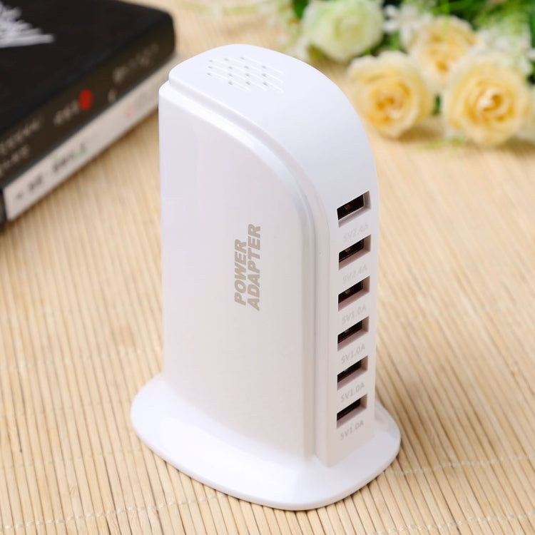 محطة شحن ذكية USB سريعة بقدرة 30 واط مع 6 منافذ 853L، AC100-240V
