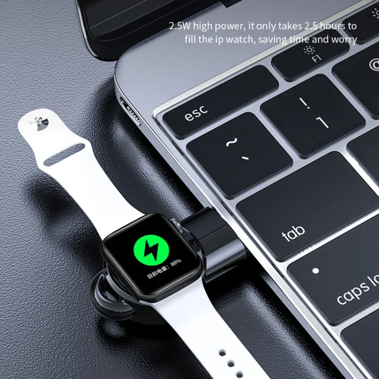 شاحن لاسلكي مغناطيسي محمول عالمي K02 لساعات Apple Watch Series 6 / 5 / SE / 4 / 3 / 2 / 1