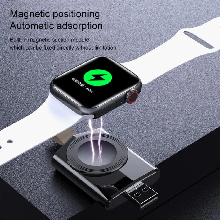 شاحن لاسلكي مغناطيسي محمول عالمي K03 لساعات Apple Watch Series 6 / 5 / SE / 4 / 3 / 2 / 1