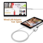 كابل محول شبكة إيثرنت LAN QTS-LAN8152B 1 متر 8 دبابيس إلى RJ45
