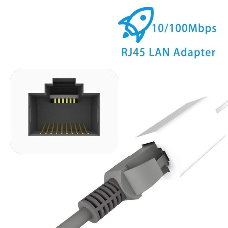 كابل محول شبكة إيثرنت LAN QTS-LAN8152B 1 متر 8 دبابيس إلى RJ45