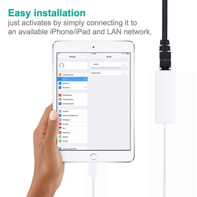 كابل محول شبكة إيثرنت LAN QTS-LAN8152B 1 متر 8 دبابيس إلى RJ45