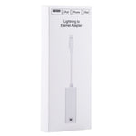 كابل محول شبكة إيثرنت LAN NK107A1 8 دبابيس إلى RJ45 لسلسلة iPhone / iPad، الطول الكلي: 16 سم