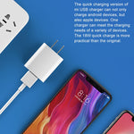 شاحن حائط أصلي من شاومي 18 واط بمنفذ USB واحد شاحن سريع، قابس US، 18 واط