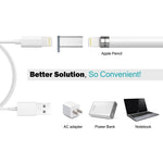 محول شاحن Apple Pencil بغطاء من الألمنيوم لطراز iPad Pro