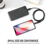 محول سماعة أذن محمول ROCK 2.1A من USB-C/تايب-سي إلى 8 دبابيس