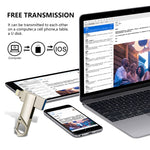 ذاكرة فلاش على شكل سلسلة مفاتيح 2 في 1 USB 2.0 و 8 دبابيس بسعة 32 جيجابايت، RQW-10F