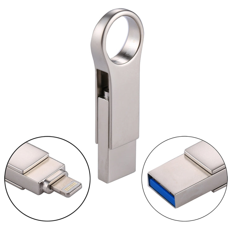 RQW-10D فلاش درايف 2 في 1 USB 2.0 و 8 بن بسعة 64 جيجابايت، RQW-10D
