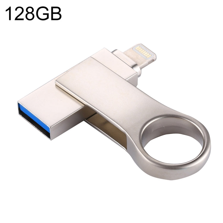 RQW-10D فلاش درايف 2 في 1 USB 2.0 و 8 بن بسعة 128 جيجابايت، RQW-10D