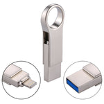 ذاكرة فلاش 2 في 1 USB 2.0 و 8 دبابيس بسعة 16 جيجابايت، RQW-10D