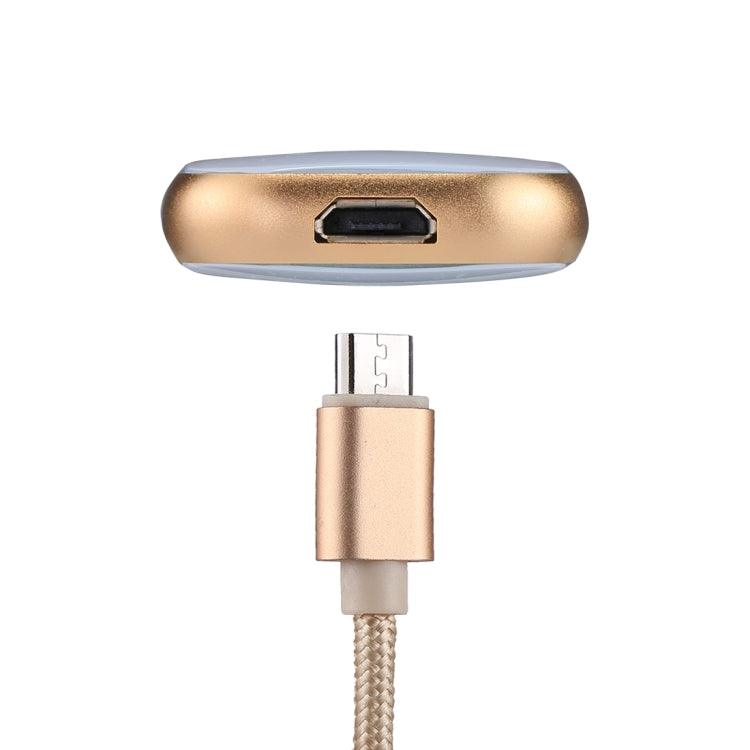 RQW-18S فلاش درايف متعدد الوظائف 8 بن بسعة 64 جيجابايت مع كابل USB / Micro USB إلى Micro USB، RQW-18S ذهبي