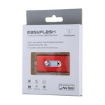 محرك فلاش USB 2.0 و8 Pin وMicro USB 3 في 1 بسعة 32GB، RQW-02 أحمر