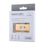 محرك فلاش USB 2.0 و8 Pin وMicro USB 3 في 1 بسعة 128GB، RQW-02 ذهبي
