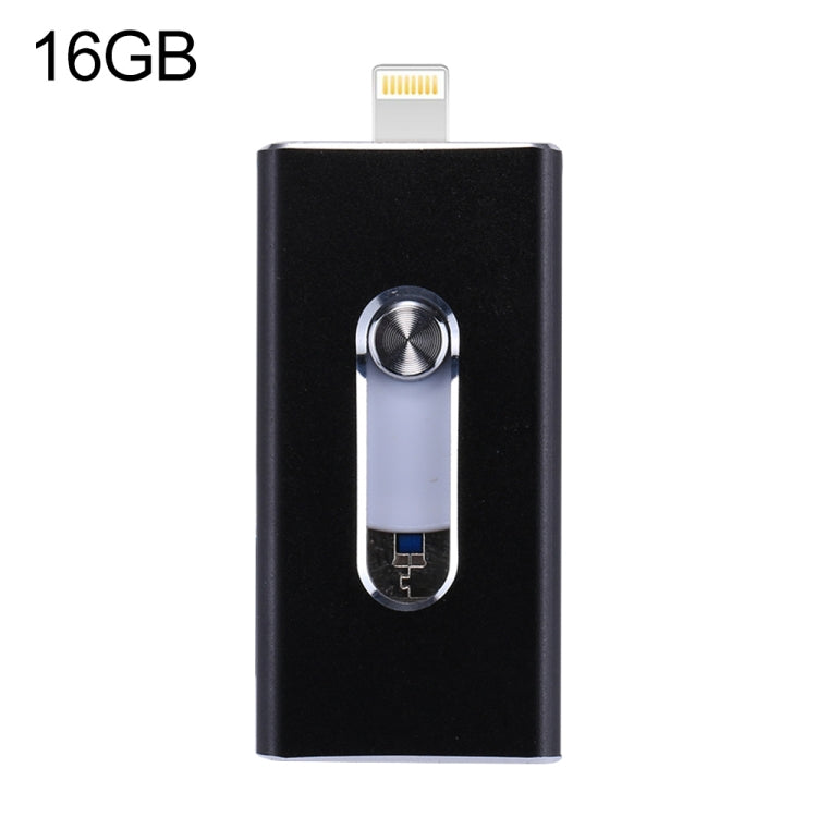 RQW-02 فلاش درايف 3 في 1 USB 2.0 و 8 بن وMicro USB بسعة 16 جيجابايت، RQW-02 فضي، RQW-02 أسود، RQW-02 ذهبي، RQW-02 أزرق، RQW-02 أحمر