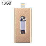 RQW-02 فلاش درايف 3 في 1 USB 2.0 و 8 بن وMicro USB بسعة 16 جيجابايت، RQW-02 فضي، RQW-02 أسود، RQW-02 ذهبي، RQW-02 أزرق، RQW-02 أحمر