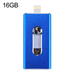 RQW-02 فلاش درايف 3 في 1 USB 2.0 و 8 بن وMicro USB بسعة 16 جيجابايت، RQW-02 فضي، RQW-02 أسود، RQW-02 ذهبي، RQW-02 أزرق، RQW-02 أحمر