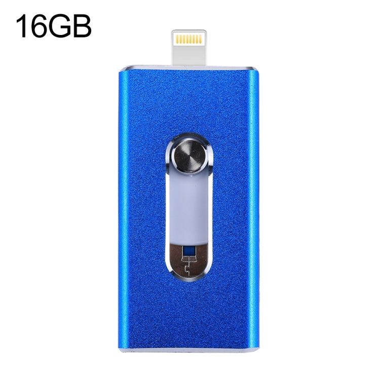 RQW-02 فلاش درايف 3 في 1 USB 2.0 و 8 بن وMicro USB بسعة 16 جيجابايت، RQW-02 فضي، RQW-02 أسود، RQW-02 ذهبي، RQW-02 أزرق، RQW-02 أحمر