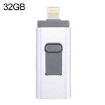 ذاكرة فلاش easyflash RQW-01B 3 في 1 USB 2.0 و 8 دبابيس و Micro USB بسعة 32GB، RQW-01B فضي