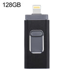 ذاكرة فلاش easyflash RQW-01B 3 في 1 USB 2.0 و 8 دبابيس و Micro USB بسعة 128GB، RQW-01B أسود