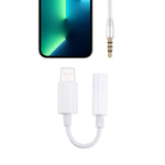 كابل محول صوت 8 Pin ذكر إلى 3.5 مم أنثى، يحتاج للاتصال بالبلوتوث، الطول: حوالي 7.5 سم، يدعم البلوتوث