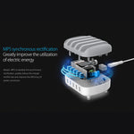 محطة شحن ذكية ORICO DUK-5P بقوة 40W مع 5 منافذ USB وحامل للهاتف والتابلت، قابس الاتحاد الأوروبي