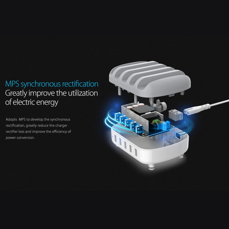محطة شحن ذكية ORICO DUK-5P بقوة 40W مع 5 منافذ USB وحامل للهاتف والتابلت، قابس الاتحاد الأوروبي