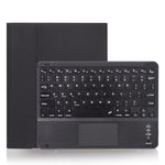غطاء لوحي X-11BC من الجلد بنسيج عادي مع لوحة مفاتيح Bluetooth قابلة للفصل لجهاز iPad Pro مقاس 11 بوصة 2020 / 2018، مع لوحة لمس وفتحة قلم